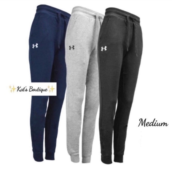 (NWT) Under Armour (3) Women's Rival Super Soft Joggers, Medium - Picture 1 of 9
